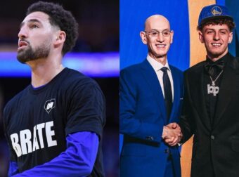 Klay Thompson Hilariously Tells Rookie Brandin Podziemski to Ease Up on the ‘Pocket Watching’ as He Notices a $39,867,000 Pay Gap: Insights from a Warriors Insider!