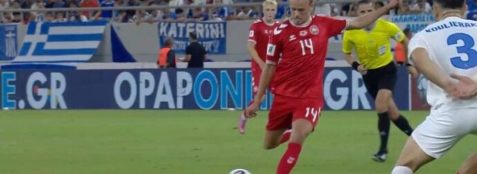 Γκάφα Κουρμπέλη και ο Ντάμσγκααρντ πληγώνει την Εθνική με σουτάρα (Vid)