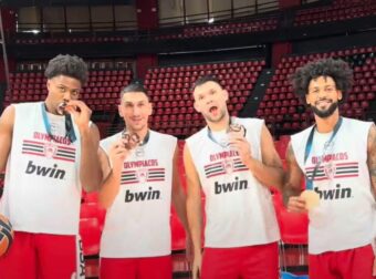 Ολυμπιακός: Θερμή υποδοχή στους «χάλκινους» του Eurobasket 2025 (ΒΙΝΤΕΟ)