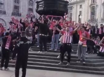 Δικό τους το Λονδίνο! – Κάνουν… χαμό οι οπαδοί του Ολυμπιακού (ΒΙΝΤΕΟ)
