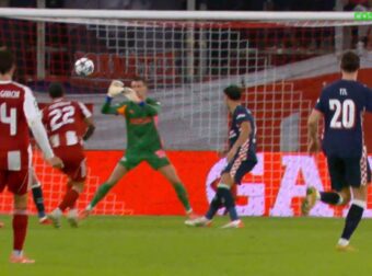 Τρομερή απόκρουση Κοβάρ σε σουτ του Τσικίνιο – Μεγάλη φάση! (ΒΙΝΤΕΟ)