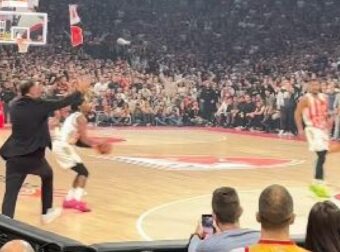 Έπαιξε… άμυνα και ο Μπαρτζώκας – Η είσοδος στο παρκέ (ΒΙΝΤΕΟ)