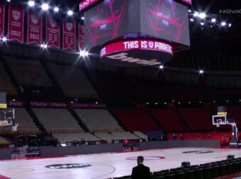 Εικόνα μέσα από το ΣΕΦ, λίγο μετά την αναβολή του Ολυμπιακός-Φενέρ (ΒΙΝΤΕΟ)