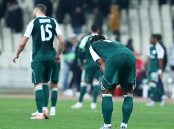 Σύνθημα κατά των παικτών του Παναθηναϊκού στο ΟΑΚΑ