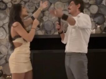 Ρεσιτάλ στο μικρόφωνο από τον Γιαννακόπουλο και την κόρη του! (ΒΙΝΤΕΟ)