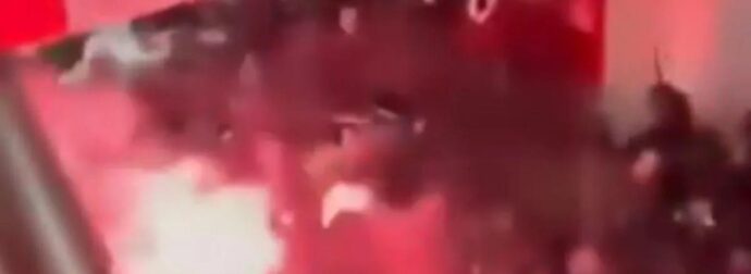 Νέο βίντεο από τον χαμό πριν το Ερυθρός Αστέρας-Παρτιζάν!