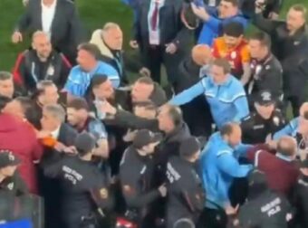 Χάος στην Τραπεζούντα: Συμπλοκή παικτών μετά το Τράμπζονσπορ-Γαλατά! (Vid)