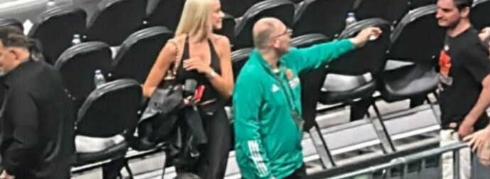 Γύρισε όλο το ΟΑΚΑ να τη δει! Η εντυπωσιακή σύζυγος παίκτη στο ματς του ΠΑΟ