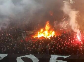 Χάος στο Βελιγράδι: Ένας απέναντι σε 20 οπαδούς με ξύλα! (VD)